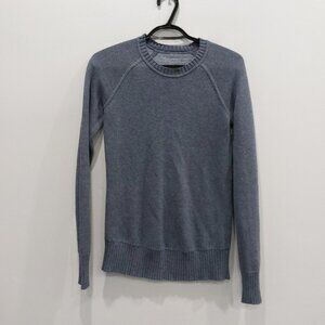 Lululemon Still Lotus Sweater Reversible Heathered Code Blue / Heathered Ice Cap